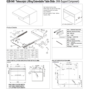 Für ROEASY Ausziehbarer Esstisch aus Aluminium legierung Automatisches Heben mit unsichtbarer Klapp schiene für die Verwendung in Küche und Fitness - Product Image 4