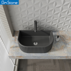Lavabo da Bagno Moderno in Pietra Artificiale Eco-Friendly Facile da Pulire con Garanzia di 3 Anni - Product Image 6
