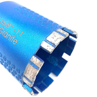 Découpeuse de trous de scie pour pierre de granit, brasée au Laser 70mm Turbo diamant sec