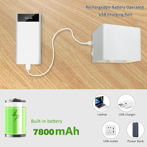 7800MAH Magnétique Carré Cube Applique Murale USB Rechargeable Led Applique Détecteur de Mouvement Éclairage Intérieur Salon Charge Lumière - Product Image 5