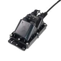 Caja de Conexiones Ópticas MINI SC Impermeable IP68 para Exteriores, Caja Terminal de Cable de Fibra Óptica de 1*4 Conexiones, Caja Preterminada de 4 Puertos