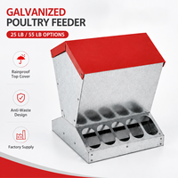 Mangeoire murale robuste en acier galvanisé pour volailles, outil d'alimentation à distribution uniforme, conception modulaire de luxe