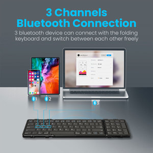 Full Size Foldable Wireless <b>Keyboard</b> Numeric Keypad Portable Travel Design Type-C Ergonomic mini <b>keyboard</b> for Laptop Tablet - Product Image 6