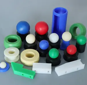 كرة ملونة بلاستيكية صلبة 8-500 مم للدوران بالآلات الآلية بواسطة الحاسوب POM PP كرة بلاستيكية مطاطية PU من نايلون PTFE اسيتال