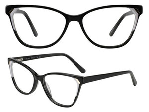 Montures optiques œil-de-chat en acétate avec logo personnalisé, <span class=keywords><strong>lunettes</strong></span> de créateur de haute qualité <span class=keywords><strong>pour</strong></span> femmes, prêtes à être expédiées - Product Image 2