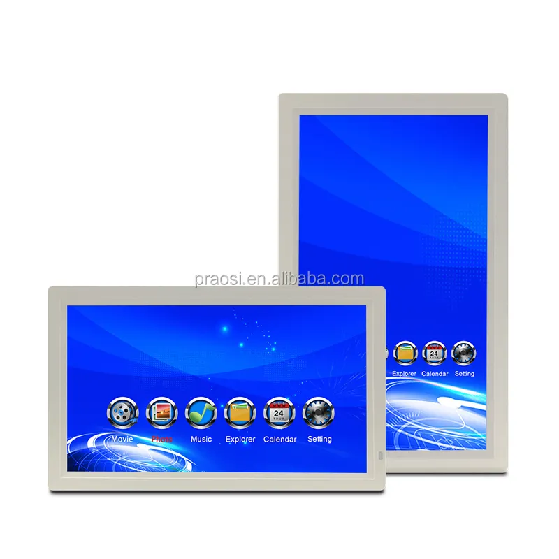 Kualitas Tinggi Mount Besar Lcd IPS Panel Memantau Iklan 1920X1080 Video Loop Digital Photo Frame 23 24 27 30 32 Inch