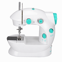 Machine à coudre miniature certifiée CE ROHS UFR-202 pour débutants, motorisée, à aiguille simple, pour usage domestique, avec accessoires complets
