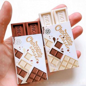 Borradores con Forma de Chocolate para Niños, Artículos de Corrección de Escritura, Material de Oficina, Adecuados para Escuelas y Niños - Product Image 2