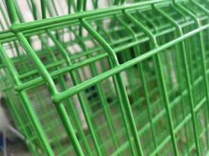 Malla de cadena de diamante galvanizado recubierto de PVC para barricada verde y poste de valla, malla de barandilla vendida a varios países europeos - Product Image 4