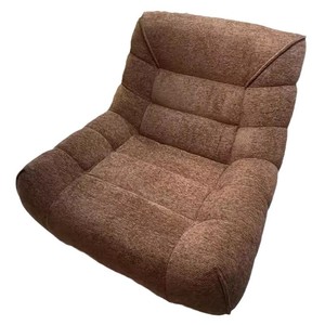 Fauteuil pivotant scandinave minimaliste en velours, fauteuil simple pour salon, chambre, balcon, siège de détente - Product Image 5