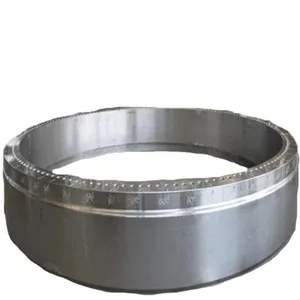 Seamless Rolled Ring Forging industry Forging Parts with Large CNC Turning Machining and Hole Drilling
