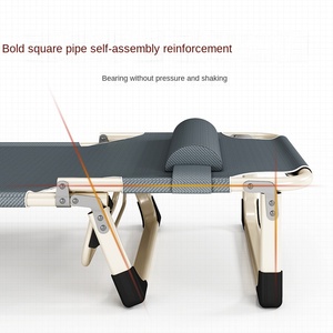 Giường gấp khung kim loại bán buôn, di động, dùng cho ngủ trưa văn phòng, cắm trại, phòng khách, đa năng, tiết kiệm không gian - Product Image 4