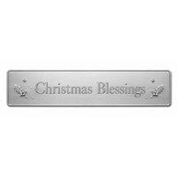 Plaque Métallique Personnalisée de Noël en Acier Inoxydable Brossé Gravée – Décoration Murale pour Maison et Bureau