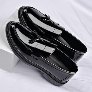 Zapatos Oxford de Negocios Casuales de Estilo Británico para Hombre, de Cuero Genuino, con Malla, con Cordones, Antideslizantes, Transpirables, Ligeros, con Punta Redonda y Acabado Brillante - Product Image 5