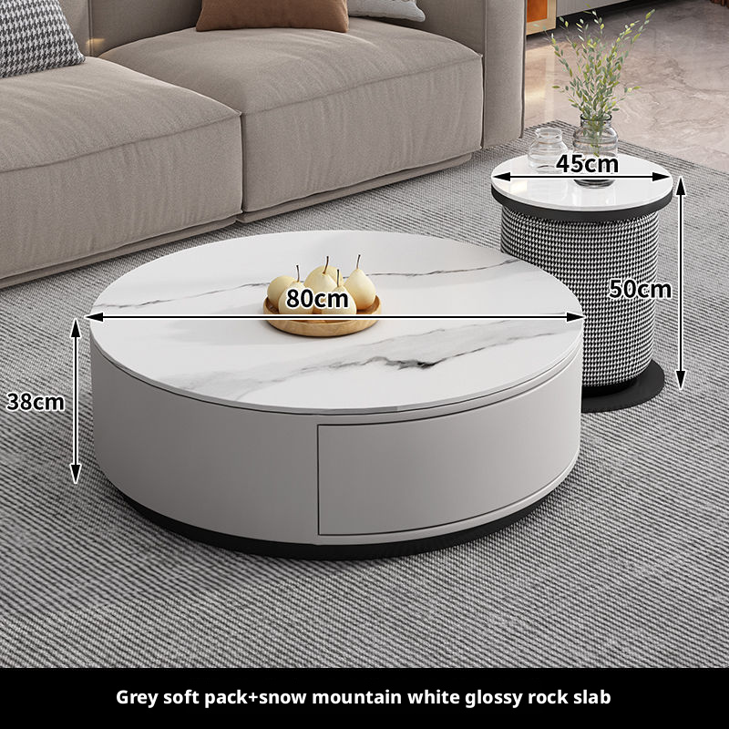 Mesa de centro gris claro