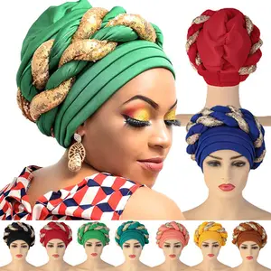 Turbante Africain Bandana Style donna turbante cappello fascia moda turbanti musulmani per le signore