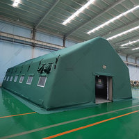 Tienda inflable gruesa grande para exteriores, refugio multifuncional, cantina de campo, refugio temporal, tienda de refugio para Refugiados
