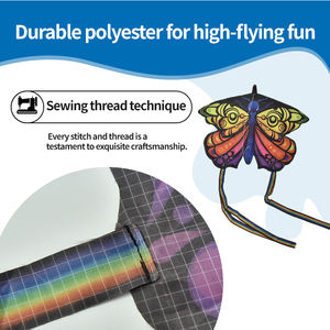 Прочные воздушные змеи с дельта-бабочкой для детей на открытом воздухе Мультяшные воздушные змеи с одним ключом открываются воздушные змеи без сборки, надежные для полета - Product Image 5