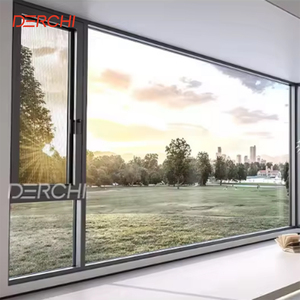 DERCHI Hurricane Impact Aluminium Flügel fenster vom Boden bis zur Decke Große feste Glasfenster Extra großes Bildfenster-Design - Product Image 1