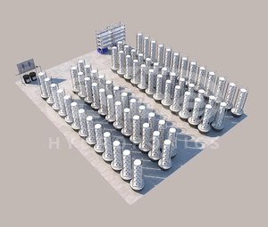 Invernaderos agrícolas grandes Lyine Sistema de torre de aeroponía de agricultura <span class=keywords><strong>vertical</strong></span> Torre de cultivo hidropónico Jardín - Product Image 3