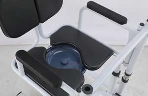 Chaise de transfert manuelle pour personnes âgées handicapées, fauteuil roulant, machine de levage, chaise hydraulique, hauteur réglable - Product Image 3