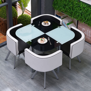 Bàn ghế sắt đơn giản kết hợp bàn ăn gia đình CZTZ-06Modern - Product Image 6