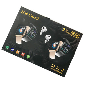 H39ultra2 Serie Smartwatch Sportivo 12-in-<span class=keywords><strong>2</strong></span> per Uomo, Display <span class=keywords><strong>2</strong></span>.3 Pollici, <span class=keywords><strong>2</strong></span> Orologi, Auricolare, <span class=keywords><strong>7</strong></span> Cinturini, Impermeabile IP67, Funzione di Promemoria Chiamate - Product Image 2