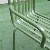 Usine vente en gros, mobilier d'extérieur nordique, balcon, cour, chaise de salon en acier