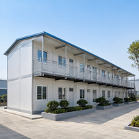 VICDOWEX Maison préfabriquée de luxe durable en forme de T avec panneaux sandwich en acier pour l'hébergement du personnel de bureau de chantier
