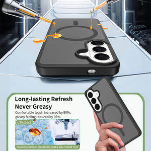 Nueva Funda Magnética para Teléfono con Sensación de Piel de 2.0 mm para <span class=keywords><strong>Samsung</strong></span> S26 Ultra, Carga Inalámbrica, Resistente <span class=keywords><strong>a</strong></span> Golpes, para <span class=keywords><strong>Samsung</strong></span> S26 Plus - Product Image 4