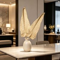 Feuilles de palmier bananier artificielles en latex doux, style naturel, pour décoration intérieure moderne