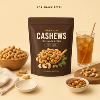 Sacs à noix de cajou personnalisés imprimés, sachets refermables de qualité alimentaire, emballage pour noix de cajou grillées, vente en gros et au détail