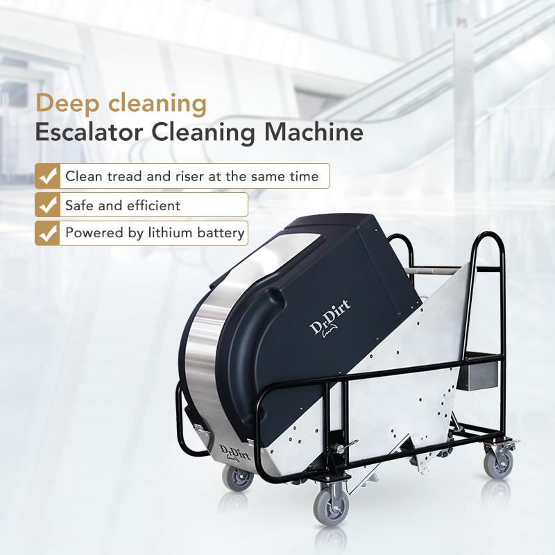 Lithium Battery Powered Escalator Step Cleaner