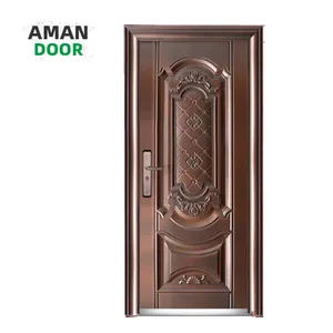 Porta AMAN porta d'ingresso in acciaio inossidabile per porta blindata in acciaio a prova di proiettile dell'appartamento di casa