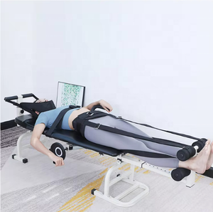 Lit de traction cervicale et lombaire pour physiothérapie, dispositif de correction de la fatigue, étirement corporel, massage manuel, en acier, certifié CE - Product Image 4