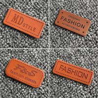 Étiquette en cuir personnalisée avec logo imprimé, étiquettes en cuir PU, patch imprimé, étiquette en denim pour jeans