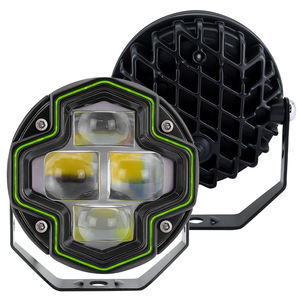 Nuevos Faros LED para Motocicleta con Diseño de Ojo de Ángel, 4 Lentes, Blanco y Amarillo, Doble Color, IP68, Impermeables, Repuesto para Iluminación de Automóviles - Product Image 2