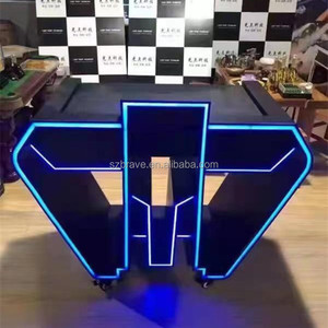 Mesa de DJ con Luces LED Recargables para Eventos de Bar y Club, Fabricada en Acrílico, para Discoteca, Portátil, con Luces LED - Product Image 4