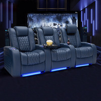 Salle de cinéma et de télévision privée électrique 2025 Salle vidéo Espace de première classe Multi Functional Smart Villa Home Furniture Canapés
