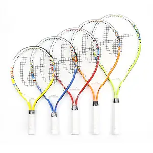 Fábrica personalizado crianças alumínio liga raquete tênis junior raquetes crianças treinamento raquetes de tênis 17 19 21 23 25 Polegada