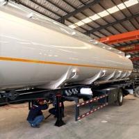 Semirremolque Cisterna de 3 Ejes para Líquidos a Granel, 40-60 CBM, Remolque de Transporte de Agua, Combustible y Productos Químicos, Solución Industrial de Alta Resistencia