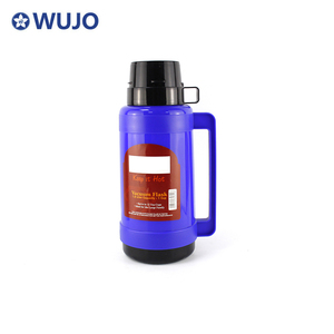 Thermos en plastique de 1,8 L avec doublure en verre, pour café, thé ou eau chaude, fabrication <span class=keywords><strong>2022</strong></span>, deux tasses, vert - Product Image 4