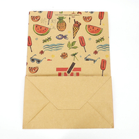 Sac en papier kraft brun personnalisé recyclable avec logo, sac en papier pour la livraison de nourriture, sac en papier pour boulangerie, sacs en papier pour restaurant
