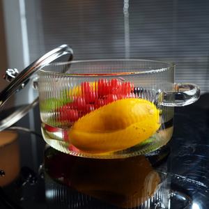 High-<b>Temperature</b> Resistance Glass Casserole with Two Handles, Long-Lasting Cookware - Product Image 3