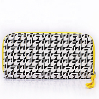 Dompet Panjang Mewah Bertabur Rhinestone untuk Wanita, Dompet Kartu Kulit PU Berkilau Berlian dengan Ritsleting, Tas Tangan