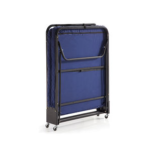 Cadre de lit pliant en acier robuste avec roues-Lit en métal silencieux pour hôtel, dortoir, hôpital, assemblage et transport faciles - Product Image 4