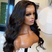 Perruque Lace Front HD sans colle de 40 pouces 13x6, cheveux humains Remy naturels vietnamiens et indiens, longs et raides, double épaisseur