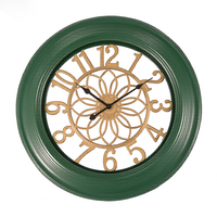 Horloge murale contemporaine grand format, étanche, à cadran unique, aiguilles noires à fort contraste pour une lecture claire, mouvement silencieux, idéale pour villa et manoir