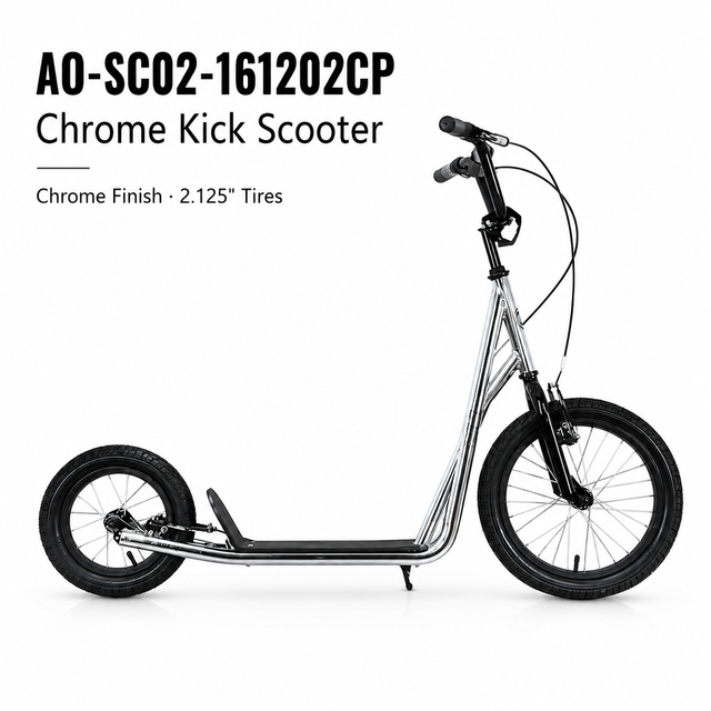 High-end CHROME PLATED Scooter for Professional Player Wholesale Stunt Scooter Kick Foot Scooter