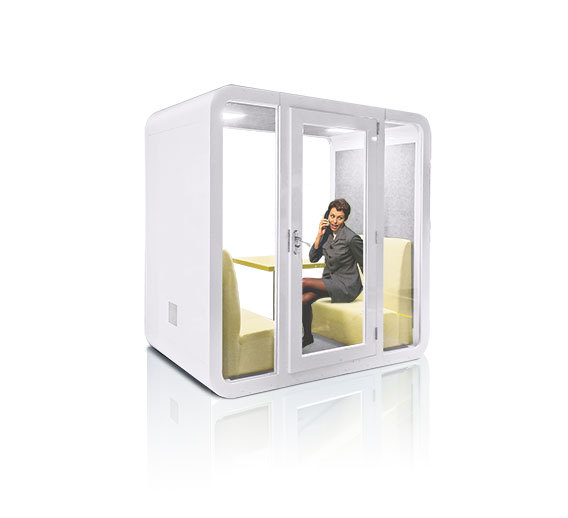 Hot Selling Modern Portable 2-Seater Soundproof Double Phones Booth for Office Use